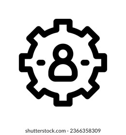 icono de la línea de administración. icono vector para tu sitio web, móvil, presentación y diseño de logotipo.