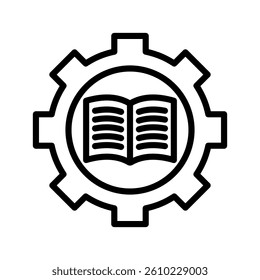 Management Line Vector Illustration On White Background.