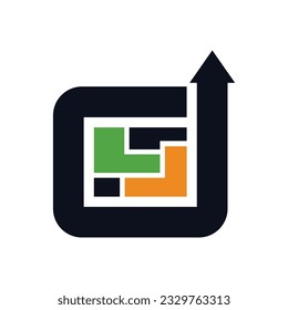 plantilla de logotipo de administración. Identidad de la marca Ilustración de iconos. Ilustración aislada y plana. Gráfico vectorial