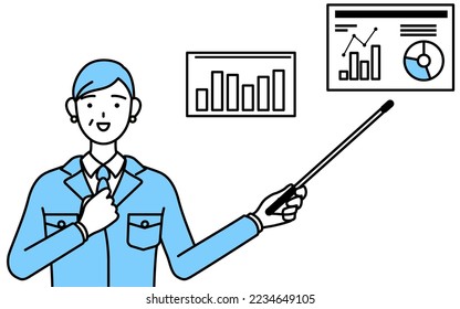 Management, Manager, Pflanzenmanager, eine ältere Frau in der Arbeit tragen Analyse einer Performance-Grafik, ein Bild von DXing.