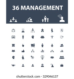 management, organization icons