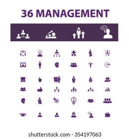 management, partners, human resources, avatar, community  icons, signs vector concept set for infographics, mobile, website, application

