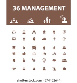 management, partners, human resources, avatar, community  icons, signs vector concept set for infographics, mobile, website, application
