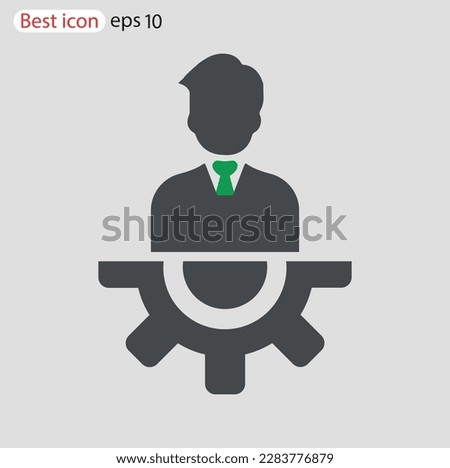 Management, person, man, user, line, business, work, job, settings, icon, icons vector