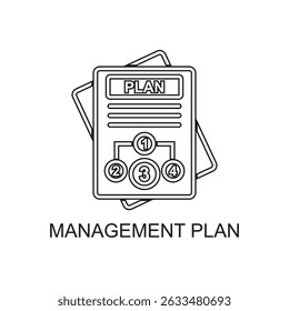 management plan icon , business icon