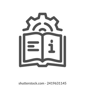 Management related icon outline and linear vector.