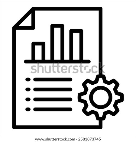 Management Reports Icon Element For Design
