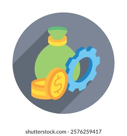 Management rounded isometric 3D. use for modern concept, print, UI, UX kit, web and app development. Vector EPS 10, related to education, business, finance, investment.
