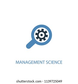 management science concept 2 colored icon. Simple blue element illustration. management science concept symbol design from management set. Can be used for web and mobile UI/UX