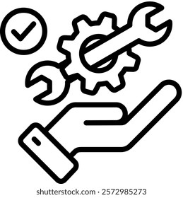 Management Service Icon Element For Design