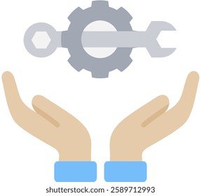 Management Service Icon Element for Design