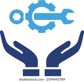 Management Service Icon Element for Design