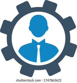 Management setting icon (vector illustration)