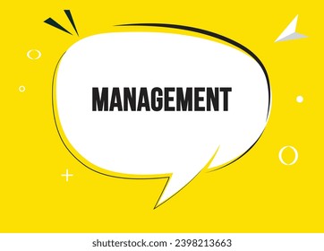 Management speech bubble text. Hi There on bright color for Sticker, Banner and Poster. vector illustration.