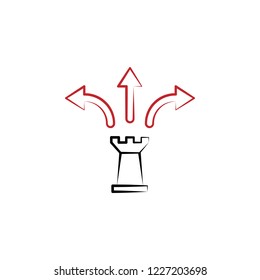 Management strategy 2 colored line icon. Simple colored element illustration. Management strategy outline symbol design from finance set