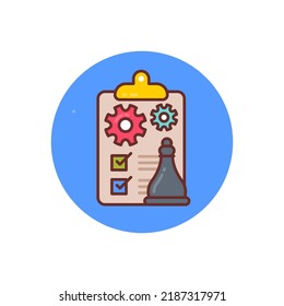 Management Strategy icon in vector. Logotype