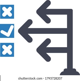 management Strategy Plan icon (Vector illustration)