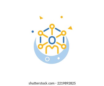 Management Stroke Line Icon, Management Vector Illustration