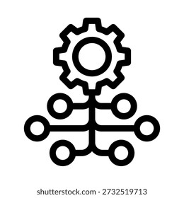 Management Structure icon, vector, illustration from Government Set