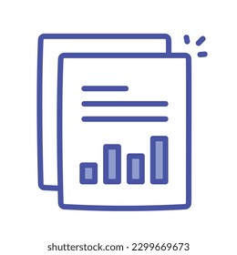 Management Summary vector line icon. Editable Stroke.