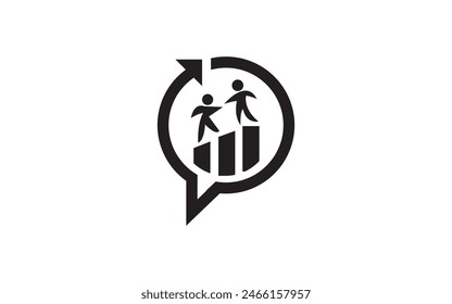 Gestión Equipo Plano Negro Icono Aislado Sobre Fondo Blanco Ilustración vectorial Iconos Seo