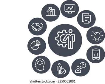 Management-Vektordesign-Icon-Job