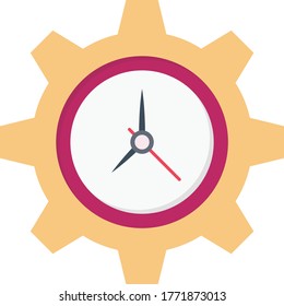 management vector flat color icon 