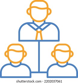 Icono del vector de administración. Se puede usar para imprimir, móviles y aplicaciones web.