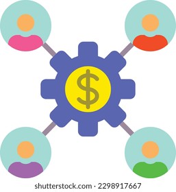 Icono del vector de administración. Se puede usar para imprimir, móviles y aplicaciones web.
