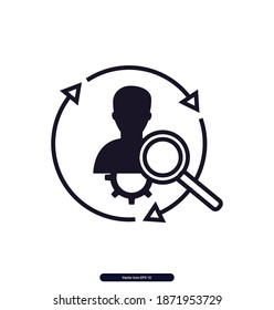 Management vector icon, Management Vector illustration