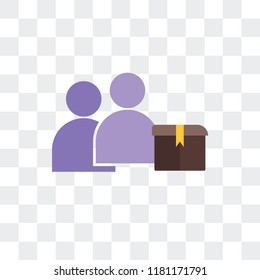 Management vector icon isolated on transparent background, Management logo concept