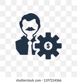 Management vector icon isolated on transparent background, Management transparency concept can be used web and mobile