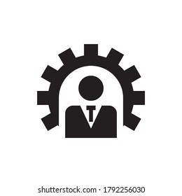 management vector icon logo design