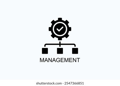 Icono De Vector De Gestión O Ilustración De Logo