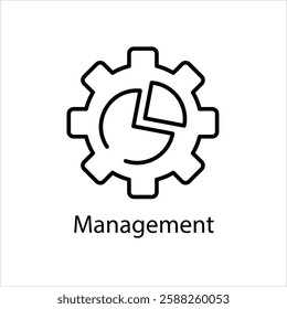 Management Vector icon stock illustration