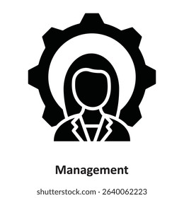 Management Vector Icon which can easily modify or edit
