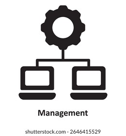 Management Vector Icon which can easily modify or edit
