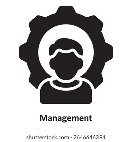 Icono de Vector de administración que puede modificarse o editarse fácilmente

