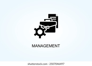 Symbol für Management-Vektor- oder Logo-Zeichen