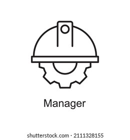 Management  vector Outline Icon Design illustration. Home Improvements Symbol on White background EPS 10 File