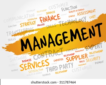 Management Word Cloud Business Concept Stock Vector (Royalty Free ...