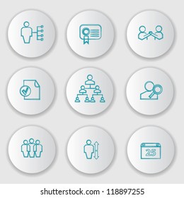 Management,Business ,Human resource,icon set,Vector