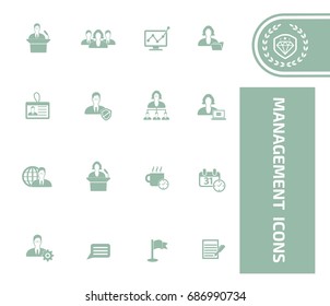 Management,businessman icon set,vector