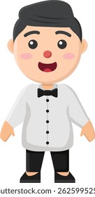 manager adult luxury male character uniform suit adult service dish restaurant man food drink waiter
