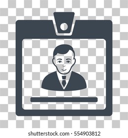 Manager Badge vector pictograph. Illustration style is flat iconic smooth blue symbol on a chess transparent background.
