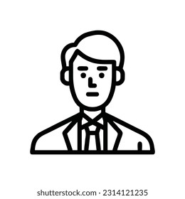 manager business man vector icon illustration