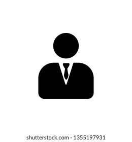 Manager, businessman vector icon Mobile concept and web apps illustration. Thin line icon for website design and development, app development. Premium icon