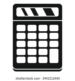 Icono de calculadora de Gestor. Ilustración simple del icono del vector de la calculadora de Gestor para el diseño web aislado en fondo blanco