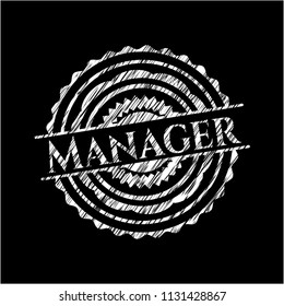 Manager chalk emblem