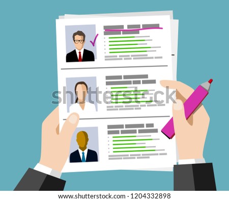 Manager choose resume candidate
